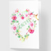 tarjeta floral abierta jardin